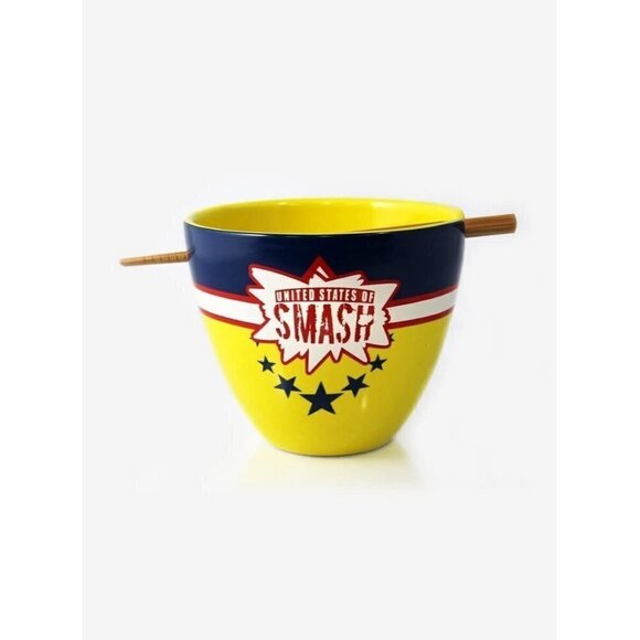 My Hero Academia United States of Smash Ramen Bowl with Chopsticks - NIB - Picture 2 of 2